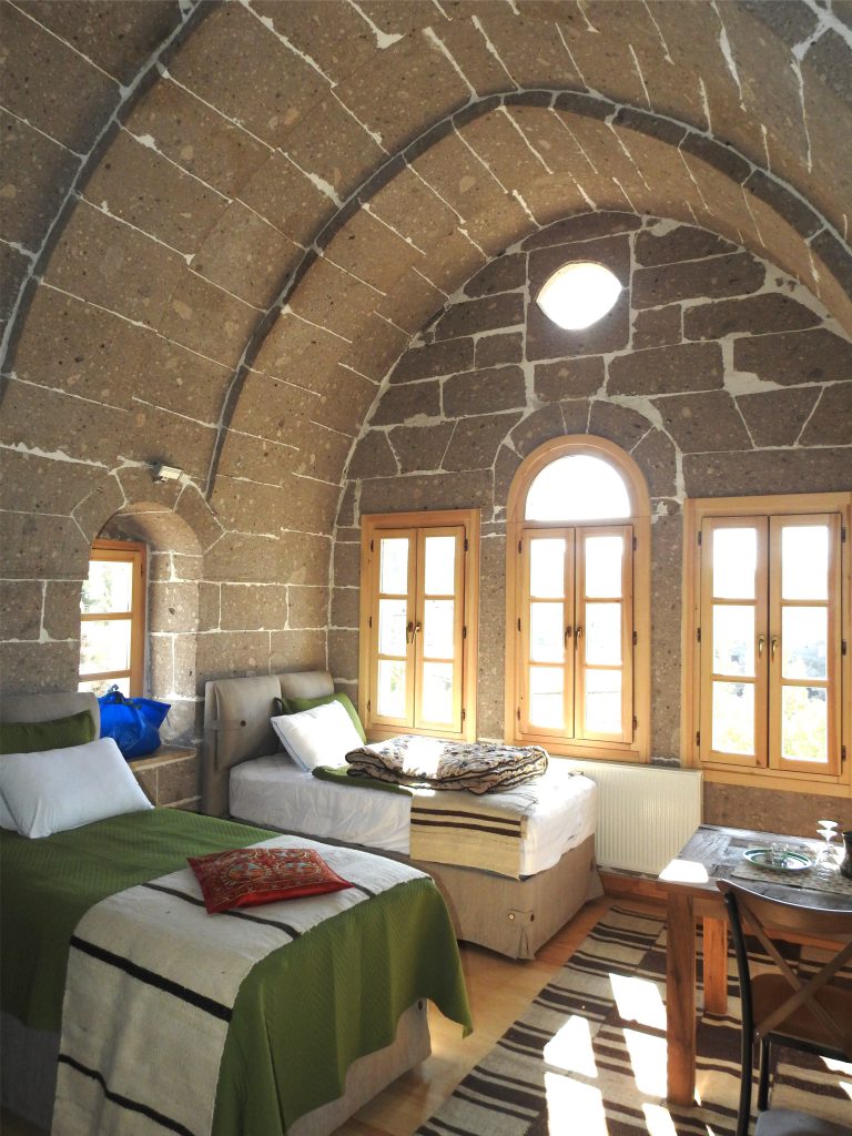 Das ist unser Zimmer No. 1 mit Aussicht auf den Hasan Dag